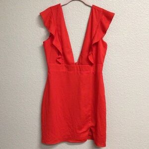 NWT Superdown Harlow Mini Dress in Red - Size Large